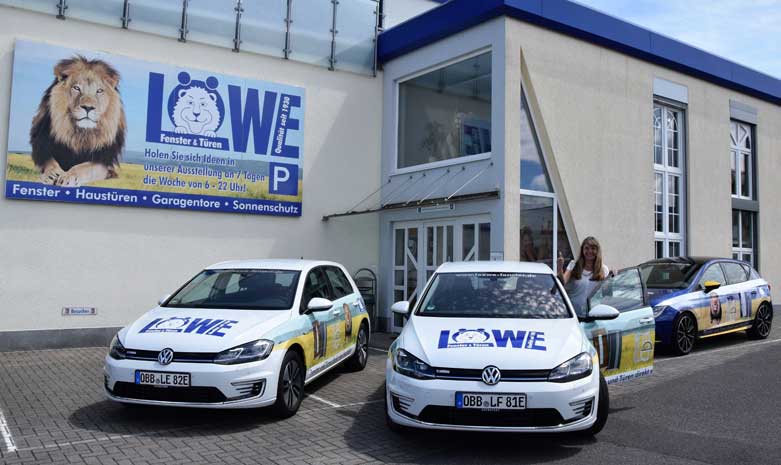 e-Golfs im LÖWE-Design e-Golfs im LÖWE-Design